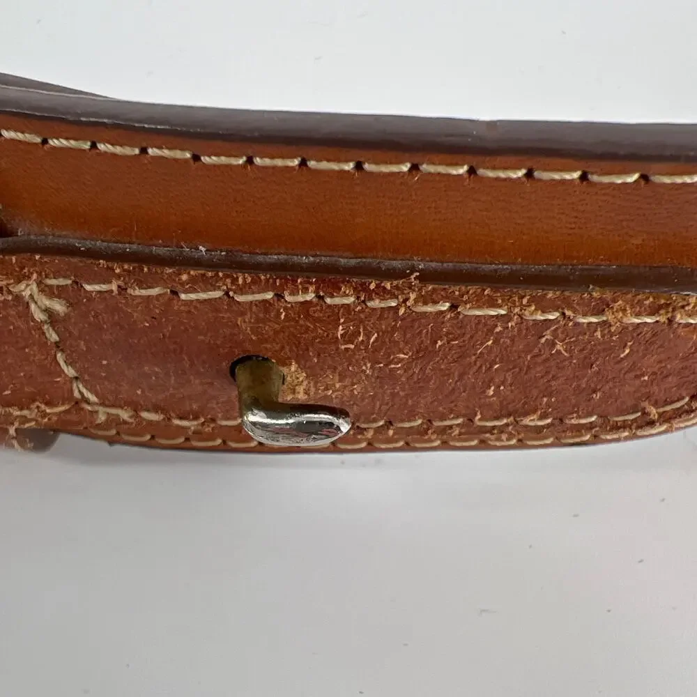 90s tan leather Ranger gold back belt 1990s vintage